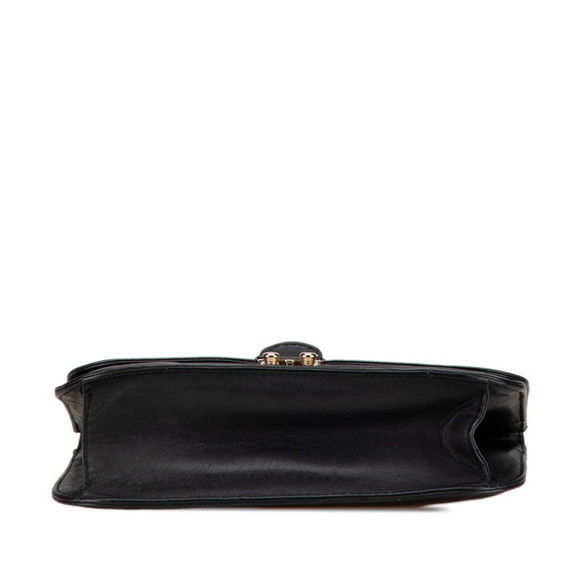 Valentino Rockstud Chain Shoulder Bag Black Leather Women's - Picture 3 of 8